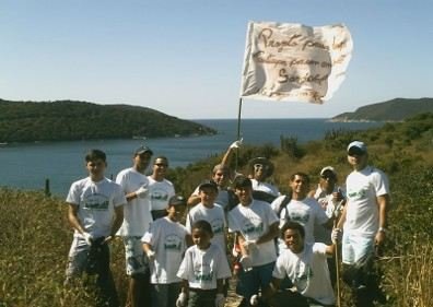 Equipe do Projeto Praia Limpa em 2008